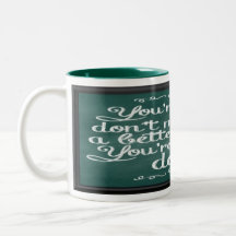 Beliefs chalkboard mug