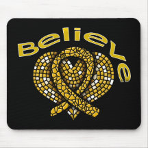 Believe Appendix Cancer Mouse Pads