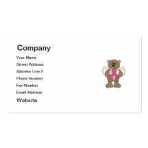 Believe Bear (brown) Business Card Templates