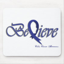 Believe (Blue) Mouse Pads