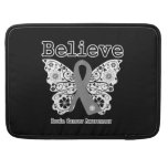 Believe - Brain Cancer Butterfly Sleeves For MacBook Pro
