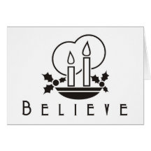 Believe Christmas Candle Card