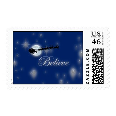Believe Christmas stamps by TheChristmasBoutique
