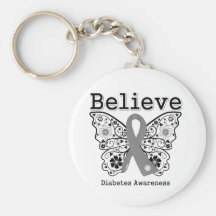 Believe Diabetes Awareness Key Chain