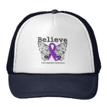 Believe Fibromyalgia Awareness Mesh Hat