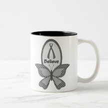 Believe- Grey or Silver Awareness Mug