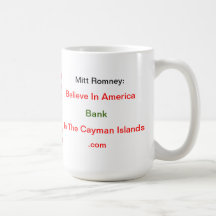 Believe In America Bank In The Cayman Islands Mug