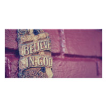 Believe in God Photo Card Template