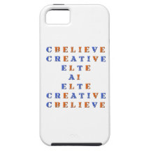 Believe in Idea Crossword Puzzle iPhone 5 Cover