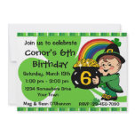 Believe In Leprechauns Birthday Party Invitation