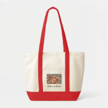 Believe in Love Tote Bags Autumn Leaves Heart