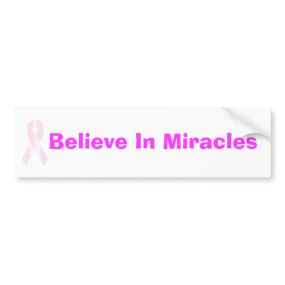 Believe In Miracles - Bumper Sticker by xyxoxy
