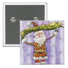 Believe in Santa Claus Pin