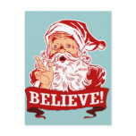 Believe In Santa Claus Postcard