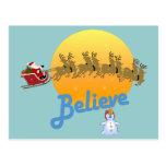 Believe in Santa Claus Postcard