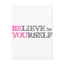 BElieve in YOUrself - BE YOU Postcards