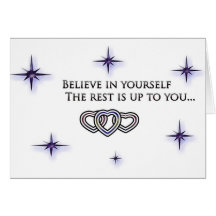 believe in yourself greeting card
