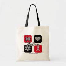 Believe Inspirations Brain Tumour Awareness Canvas Bag