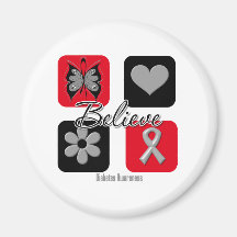 Believe Inspirations Diabetes Awareness Refrigerator Magnets