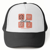 Believe Inspirations Endometrial Cancer Trucker Hats