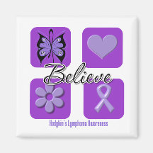 Believe Inspirations Hodgkin's Lymphoma Fridge Magnets