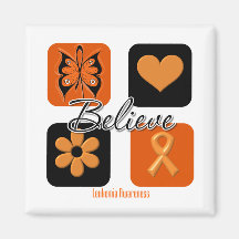 Believe Inspirations Leukaemia Fridge Magnets