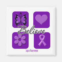 Believe Inspirations Lupus Awareness Magnet