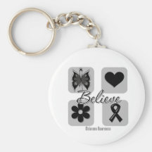 Believe Inspirations Melanoma Key Chain
