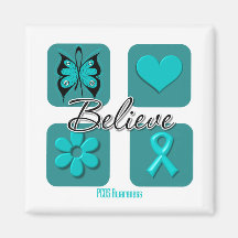 Believe Inspirations PCOS Awareness Fridge Magnets