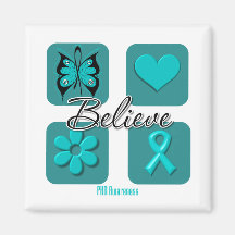 Believe Inspirations PKD Awareness Refrigerator Magnets