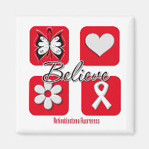 Believe Inspirations Retinoblastoma Refrigerator Magnet