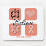 Believe Inspirations Uterine Cancer Mousepad