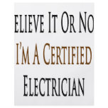 Believe It Or Not I'm A Certified Electrician Personalized Flyer