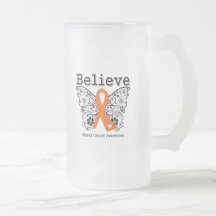 Believe - Kidney Cancer Butterfly (Orange) Coffee Mugs