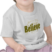 Believe Olive Flourish Tshirts