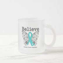 Believe - Ovarian Cancer Butterfly Coffee Mug