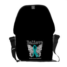 Believe - Ovarian Cancer Butterfly Commuter Bag