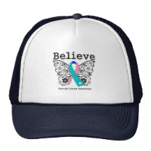 Believe - Thyroid Cancer Butterfly Mesh Hats
