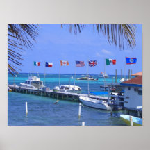Belize Boats Posters