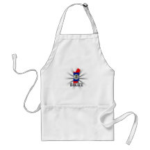 Belize Flag Map 2.0 Apron