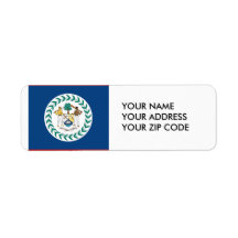 Belize Return Address Labels