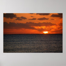 Belize Sunrise Poster1