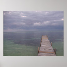Belize Sunset Dock Print