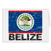 Belize Vintage Flag Cards