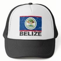 Belize Vintage Flag Mesh Hats