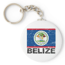 Belize Vintage Flag Key Chains