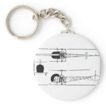 Bell 47 Helicopter Keychains