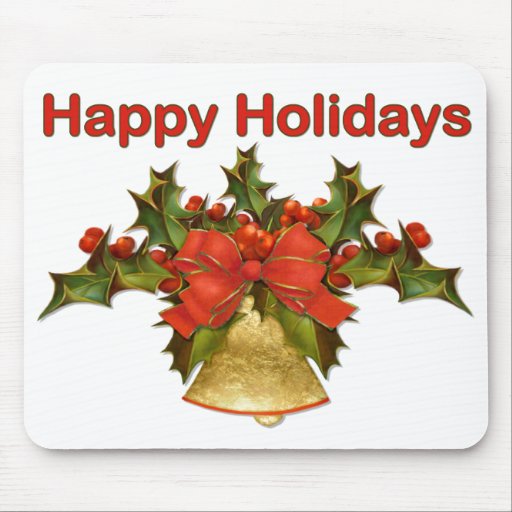 Bell and Holly Mouse Pad