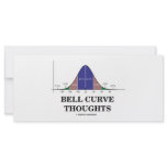 Bell Curve Thoughts (Statistics Attitude) rack cards