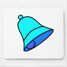 Bell Cyan 45 deg The MUSEUM Zazzle Gifts Mousepads